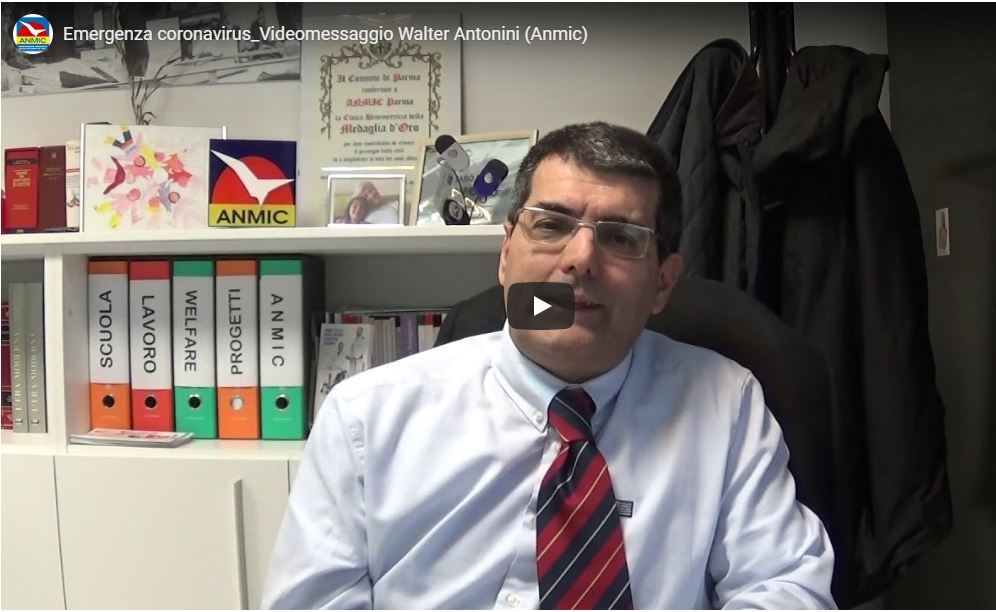 Emergenza Coronavirus: il videomessaggio del nostro presidente Antonini