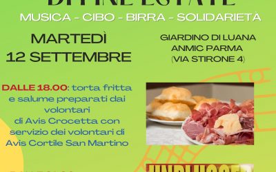 Festa di fine estate nel Giardino di Luana martedì 12 settembre