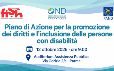 Disabilità, dai diritti all’azione: lunedì 12 ottobre, a Parma, la presentazione del Piano nazionale