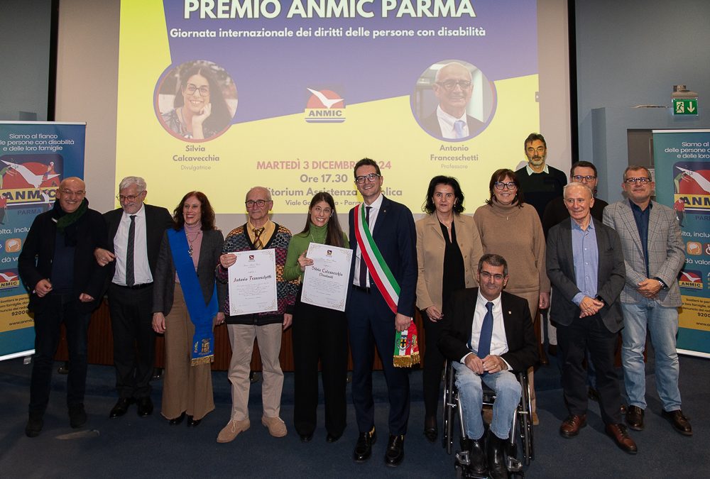 Premio Anmic Parma consegnato a Silvia Calcavecchia e Antonio Franceschetti