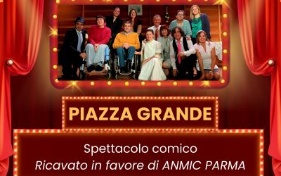 “Piazza grande”: domenica 23 febbraio spettacolo comico a sostegno di Anmic Parma