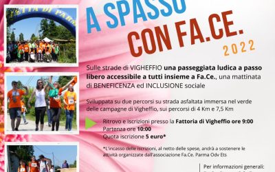 Domenica 8 maggio “A spasso con Fa.ce.”: passeggiata inclusiva e benefica